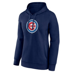 Chicago Cubs Women's Core Logo Pullover Hoodie Navy