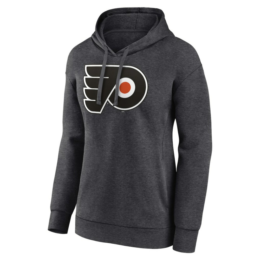 Philadelphia Flyers Women's Primary Logo Pullover Hoodie Charcoal