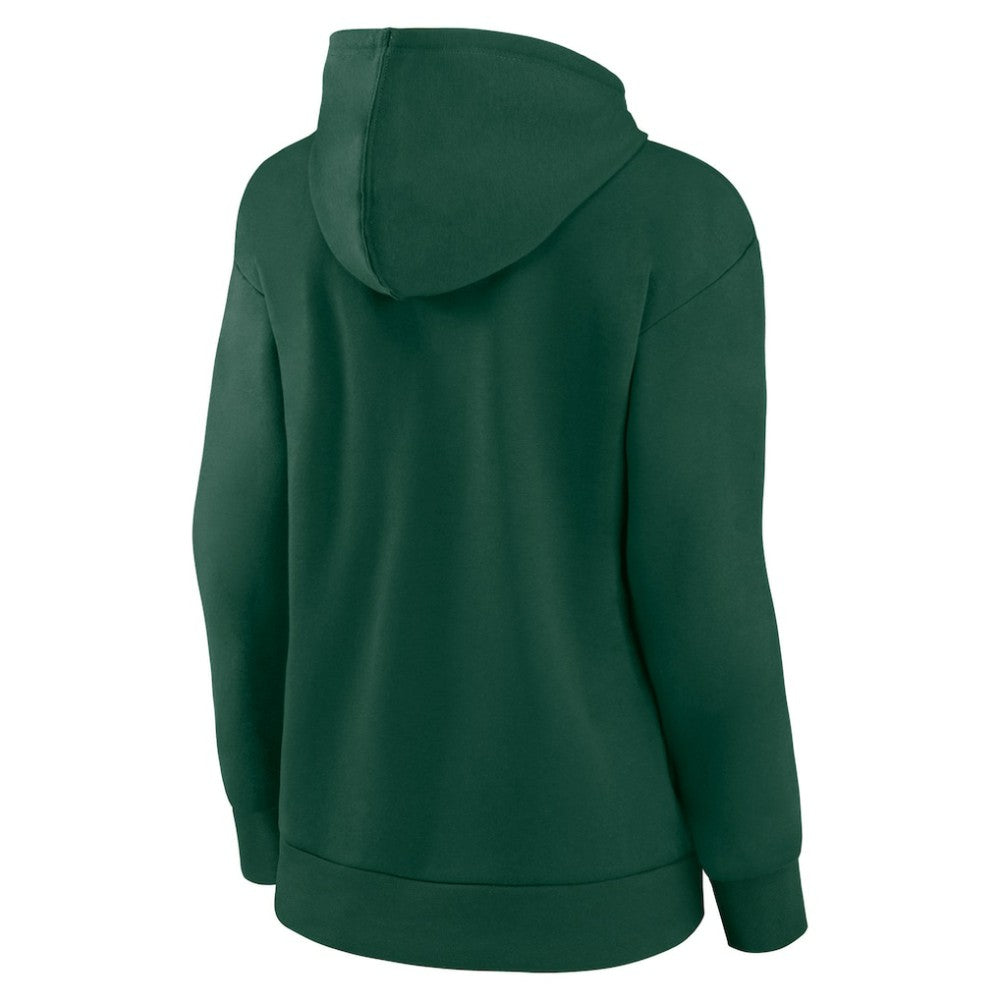 Minnesota Wild Women's Primary Logo Pullover Hoodie Green
