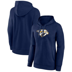 Nashville Predators Women's Primary Logo Pullover Hoodie Navy