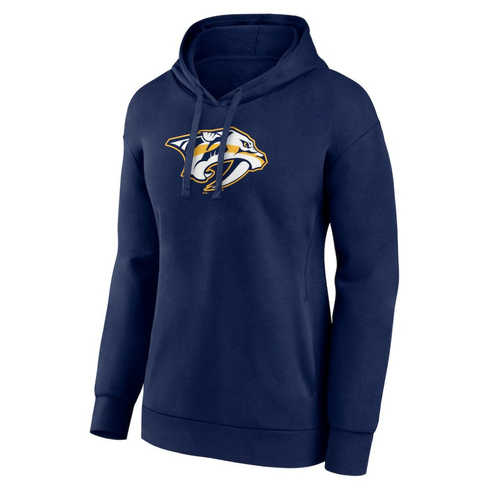 Nashville Predators Women's Primary Logo Pullover Hoodie Navy