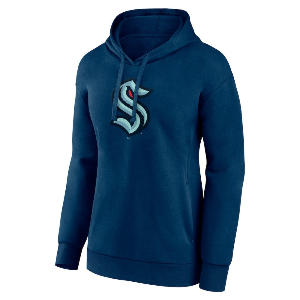 Seattle Kraken Women's Primary Logo Pullover Hoodie Deep Sea Blue