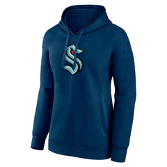 Seattle Kraken Women's Primary Logo Pullover Hoodie Deep Sea Blue