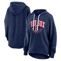 Boston Red Sox Women's Luxe Pullover Hoodie Heather Navy