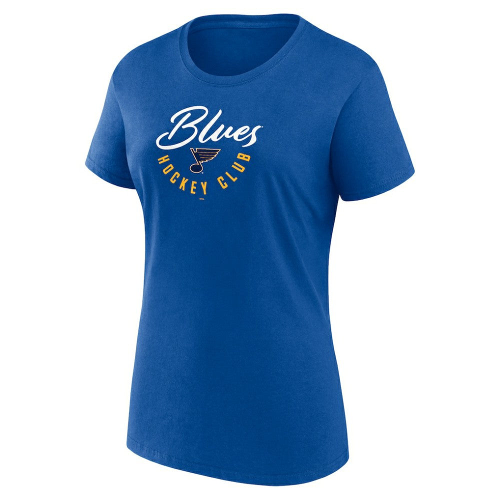 St. Louis Blues Fanatics Women's Long and Short Sleeve Two-Pack T-Shirt Set Blue