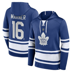 Mitch Marner Toronto Maple Leafs Fanatics Name & Number Lace-Up Pullover Hoodie Blue
