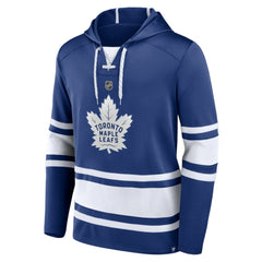 Mitch Marner Toronto Maple Leafs Fanatics Name & Number Lace-Up Pullover Hoodie Blue