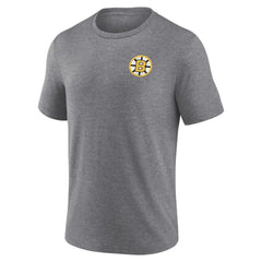 Boston Bruins Fanatics Winger Tri-Blend T-Shirt Heather Gray