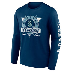 Seattle Kraken Fanatics Rinkside Long Sleeve T-Shirt Deep Sea Blue