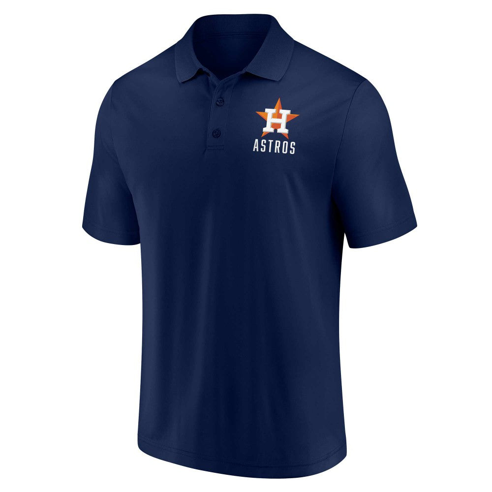 Houston Astros Two-Pack Logo Lockup Polo Set Navy/White
