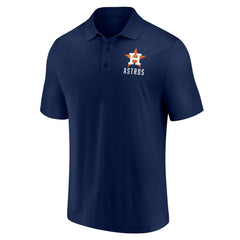 Houston Astros Two-Pack Logo Lockup Polo Set Navy/White