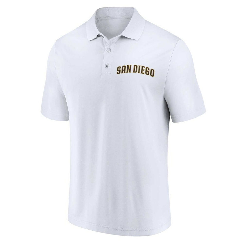 San Diego Padres Two-Pack Logo Lockup Polo Set Brown/White