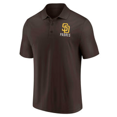 San Diego Padres Two-Pack Logo Lockup Polo Set Brown/White