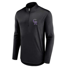Colorado Rockies Quarterback Quarter-Zip Top Black