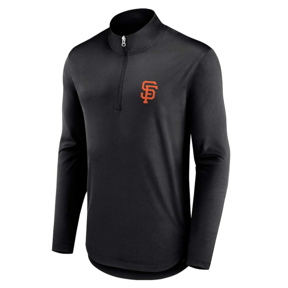 San Francisco Giants Quarterback Quarter-Zip Top Black