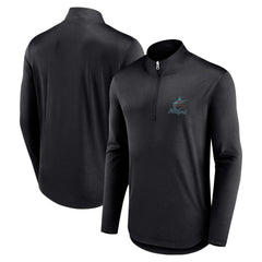 Miami Marlins Quarterback Quarter-Zip Top Black