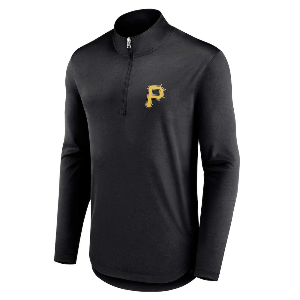Pittsburgh Pirates Quarterback Quarter-Zip Top Black