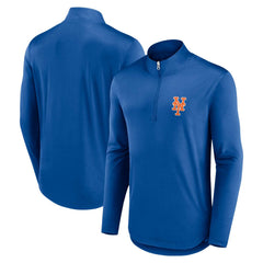 New York Mets Quarterback Quarter-Zip Top Royal