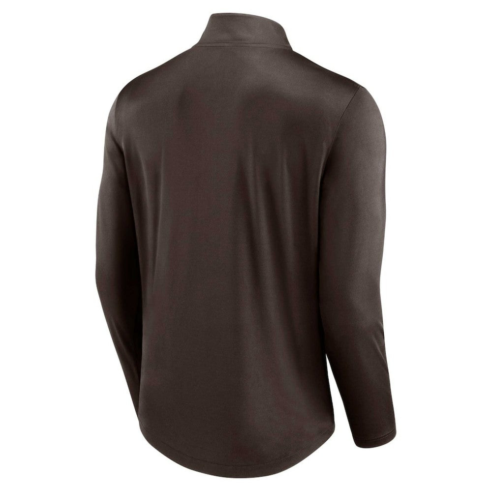 San Diego Padres Quarterback Quarter-Zip Top Brown