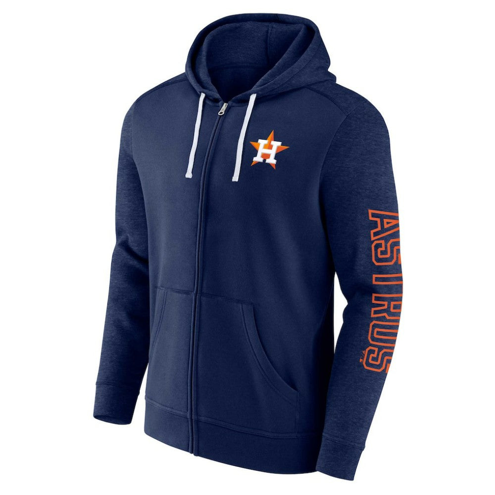 Houston Astros Offensive Line Up Lightweight Full-Zip Hoodie Navy