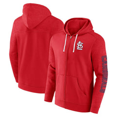 St. Louis Cardinals Offensive Line Up Lightweight Full-Zip Hoodie Red