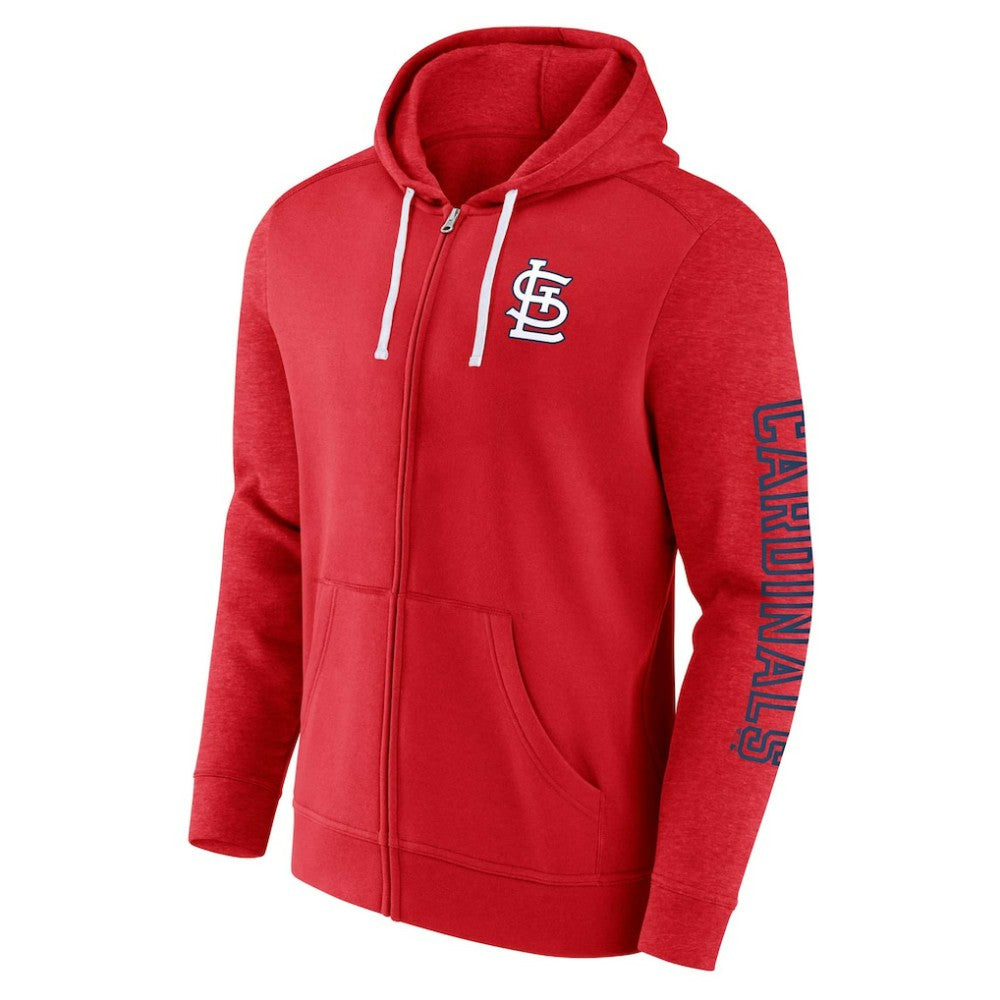St. Louis Cardinals Offensive Line Up Lightweight Full-Zip Hoodie Red
