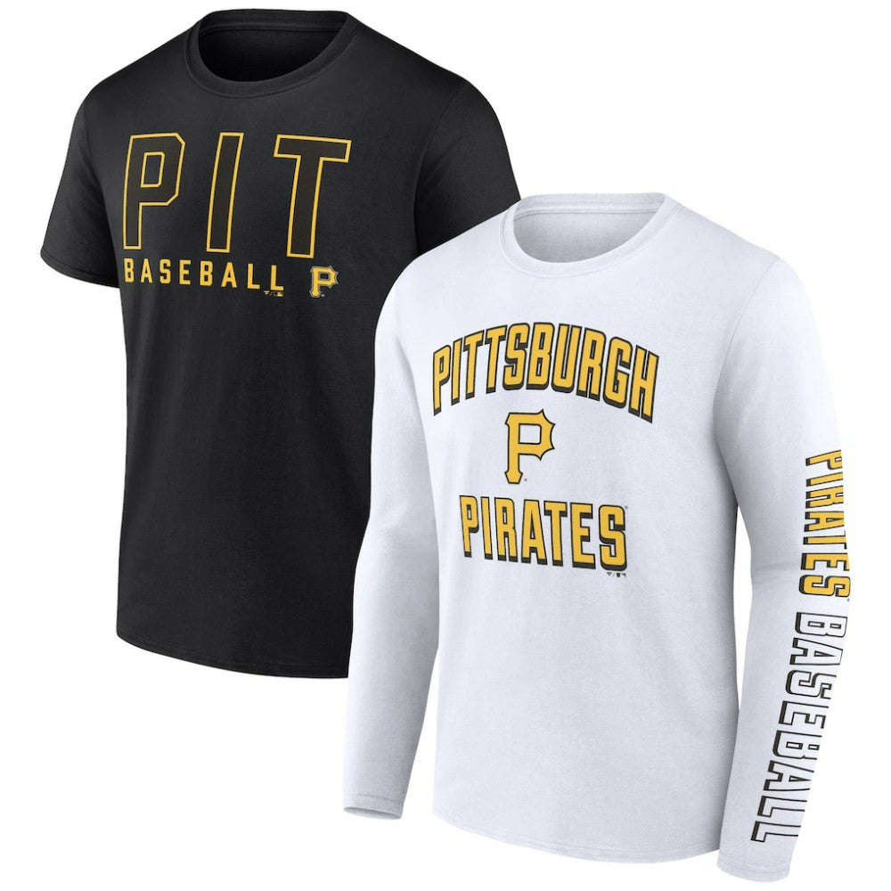 Pittsburgh Pirates Two-Pack Combo T-Shirt Set Black/White