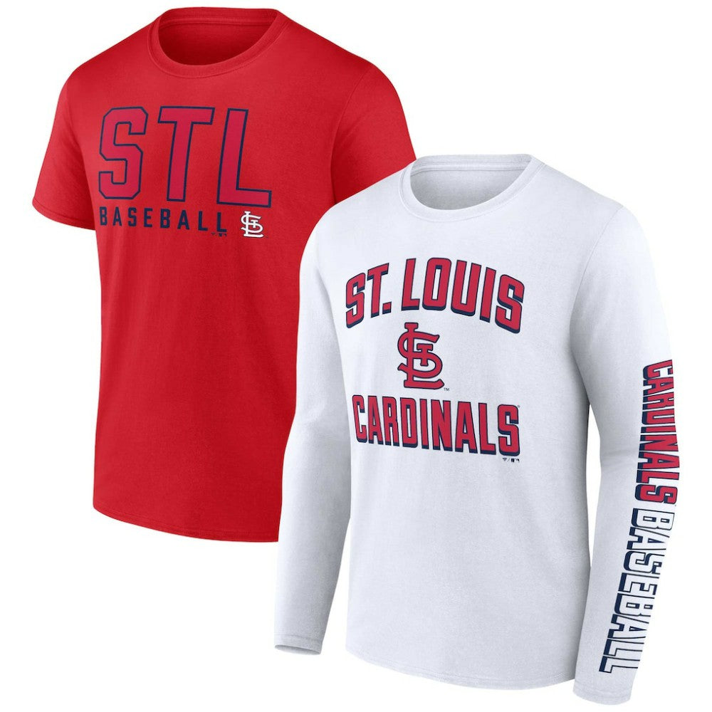 St. Louis Cardinals Two-Pack Combo T-Shirt Set Red/White
