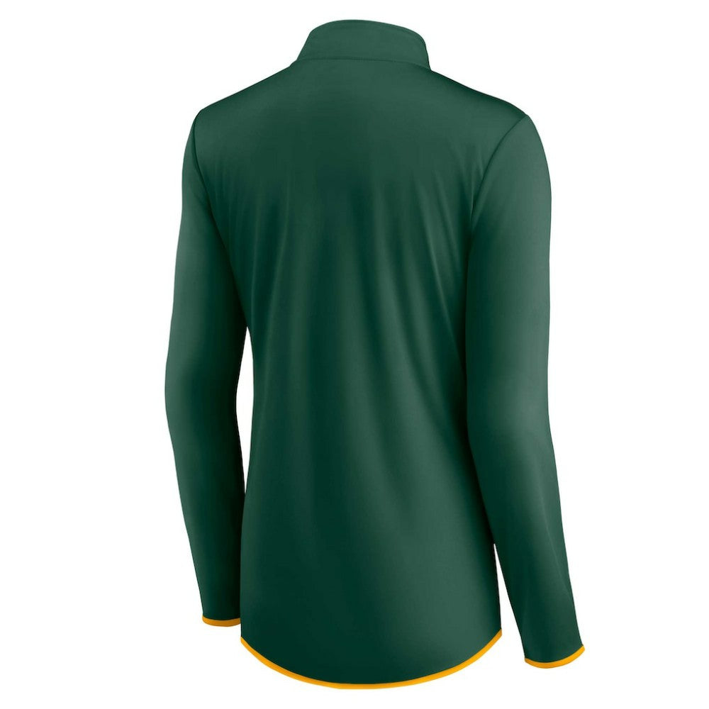 Athletics Women's Corner Quarter-Zip Top Green