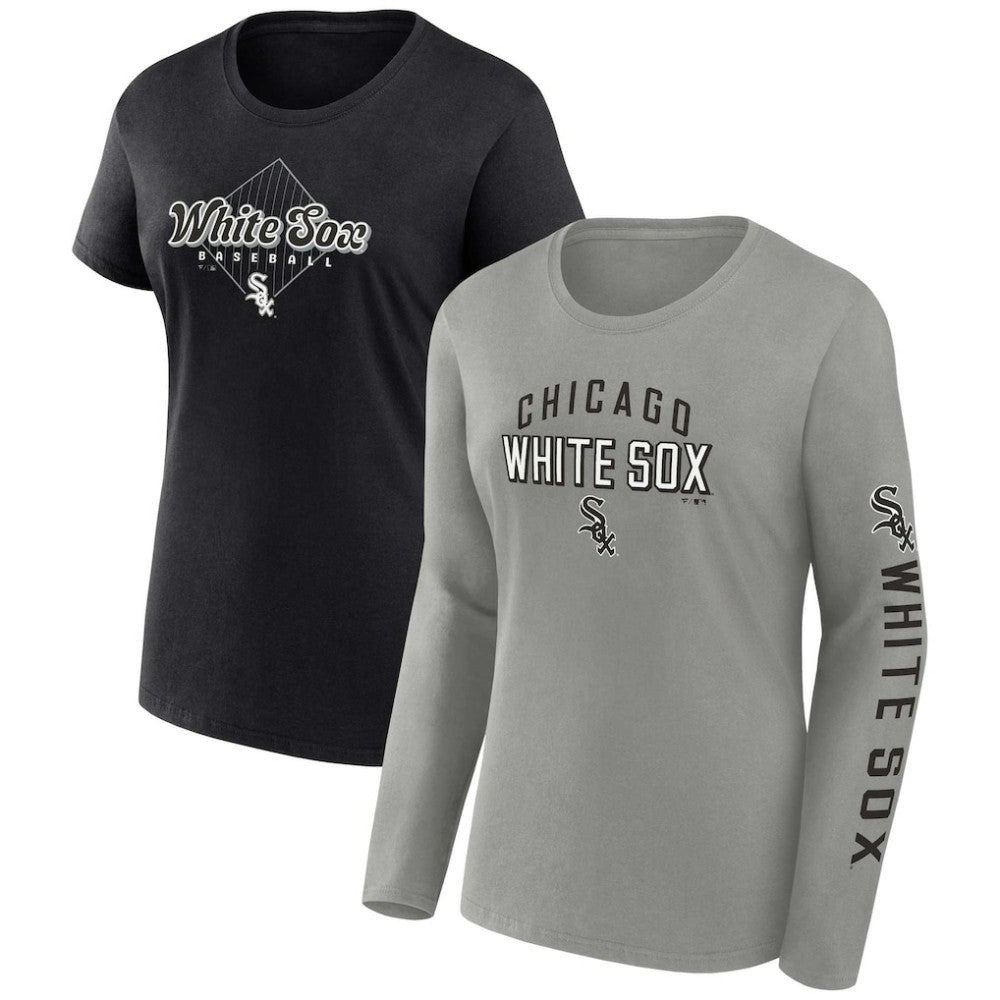 Chicago White Sox Women's T-Shirt Combo Pack Gray/Black