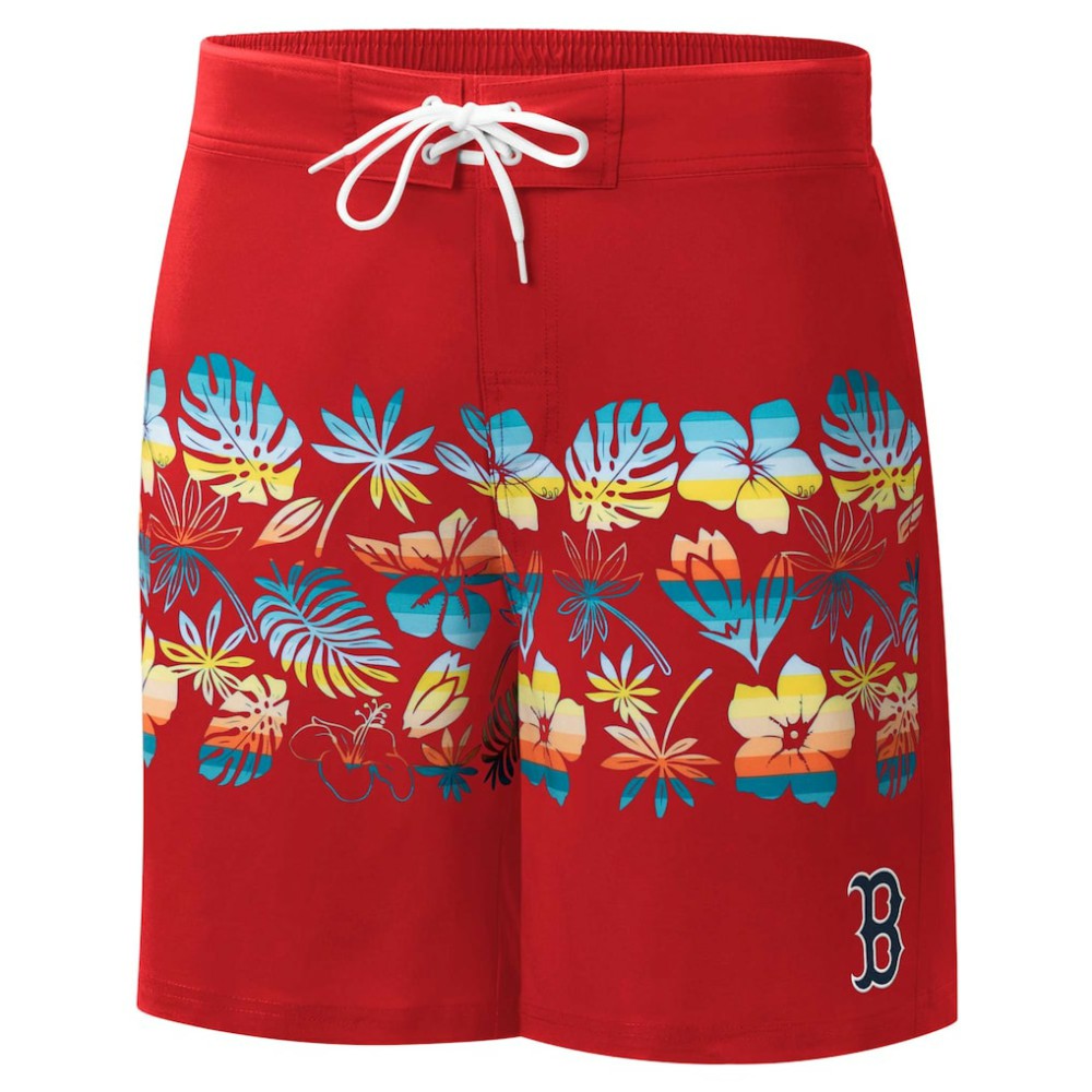Boston Red Sox G-III Sports by Carl Banks Breeze Volley Swim Shorts Red