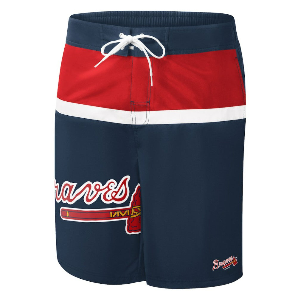 Atlanta Braves G-III Sports by Carl Banks Sea Wind Swim Shorts Navy