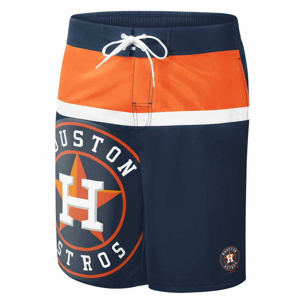 Houston Astros G-III Sports by Carl Banks Sea Wind Swim Shorts Navy