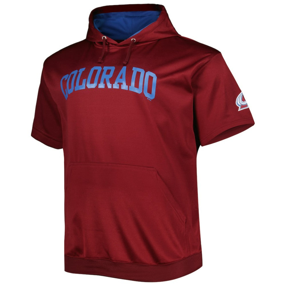 Nathan MacKinnon Colorado Avalanche Fanatics Big & Tall Name & Number Pullover Hoodie Burgundy