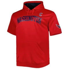 Alexander Ovechkin Washington Capitals Fanatics Big & Tall Captain Patch Name & Number Pullover Hoodie Red