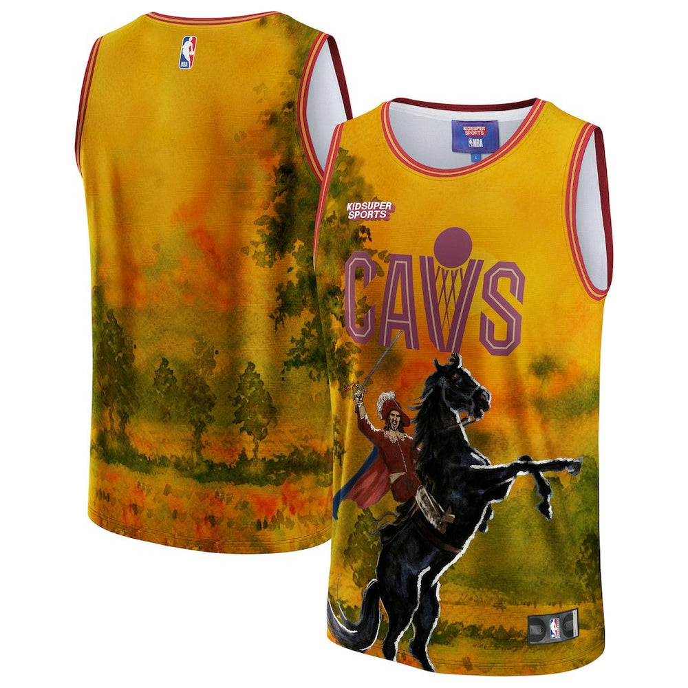Cleveland Cavaliers NBA & KidSuper Studios Unisex Hometown Jersey sale - Gold