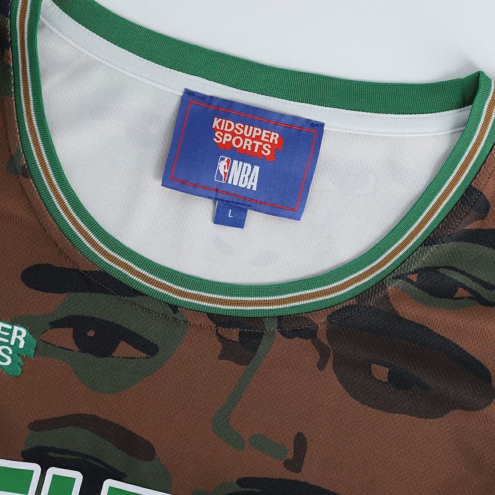 Boston Celtics NBA & KidSuper Studios Unisex Hometown Jersey - Brown