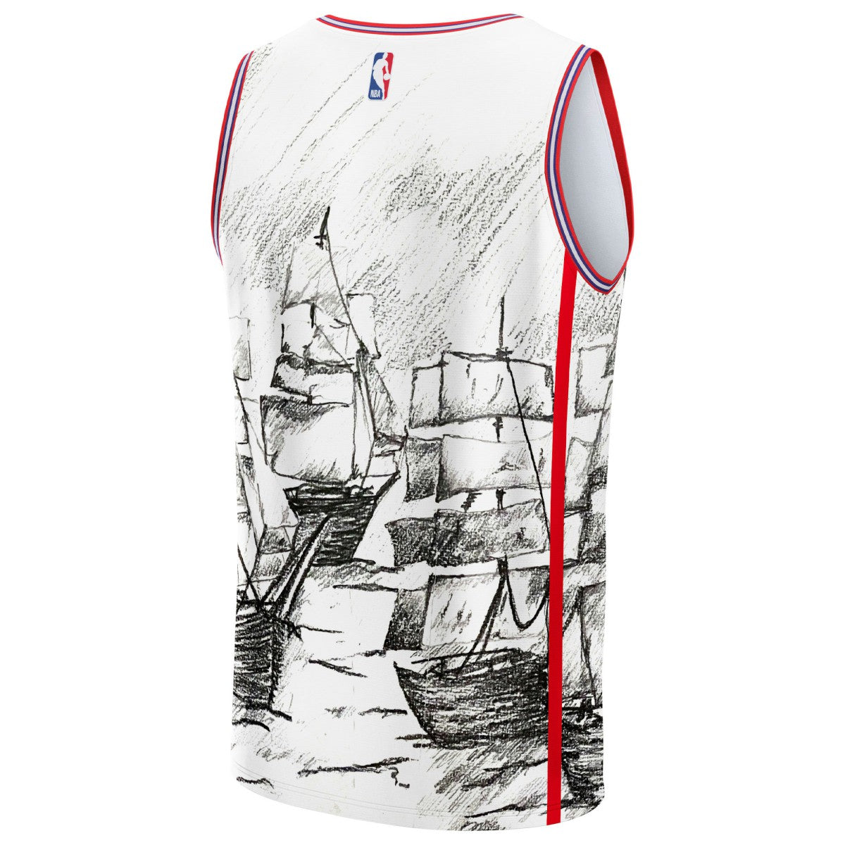 LA Clippers NBA & KidSuper Studios Unisex Hometown Jersey - Gray