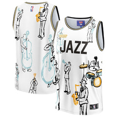 Utah Jazz NBA & KidSuper Studios Unisex Hometown Jersey - White
