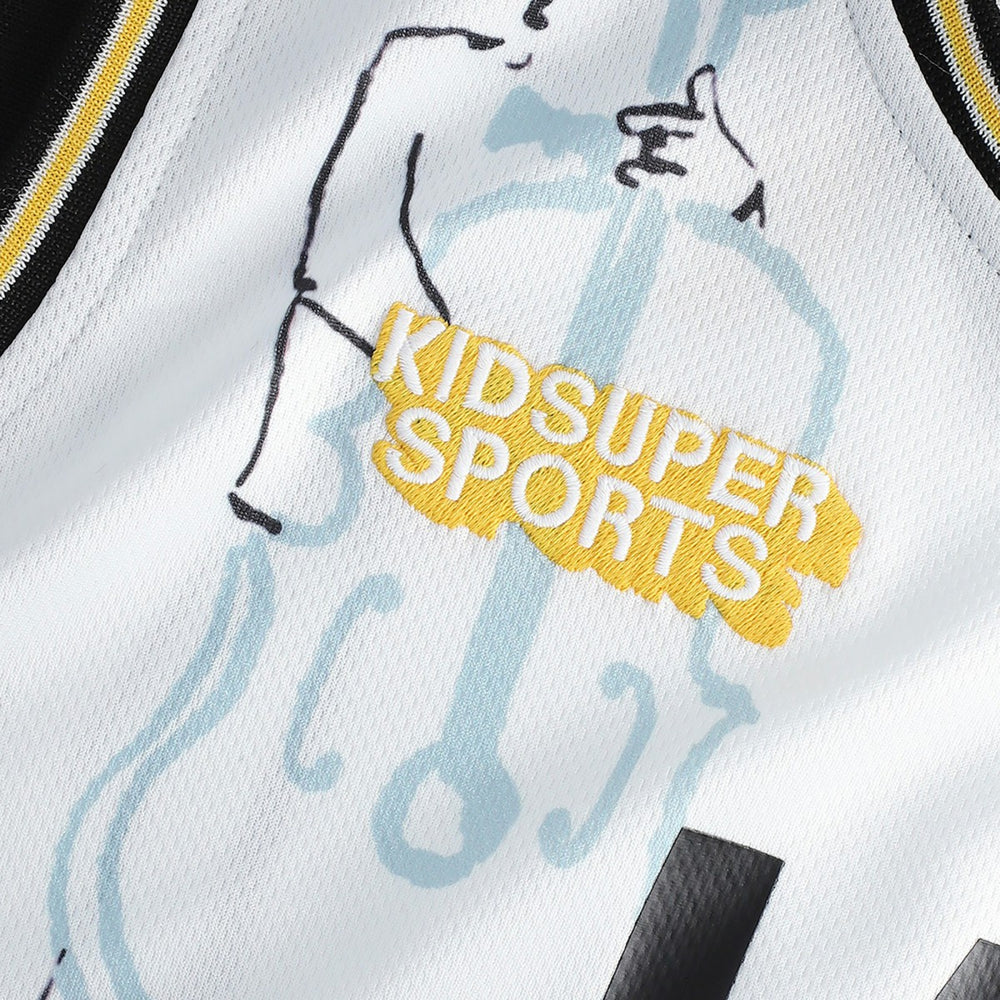 Utah Jazz NBA & KidSuper Studios Unisex Hometown Jersey - White