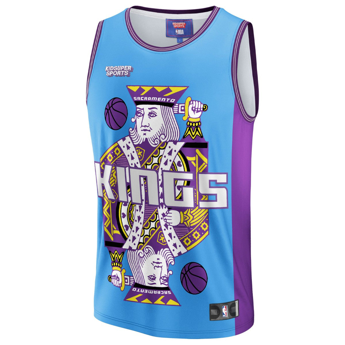 Sacramento Kings NBA & KidSuper Studios Unisex Hometown Jersey - Blue