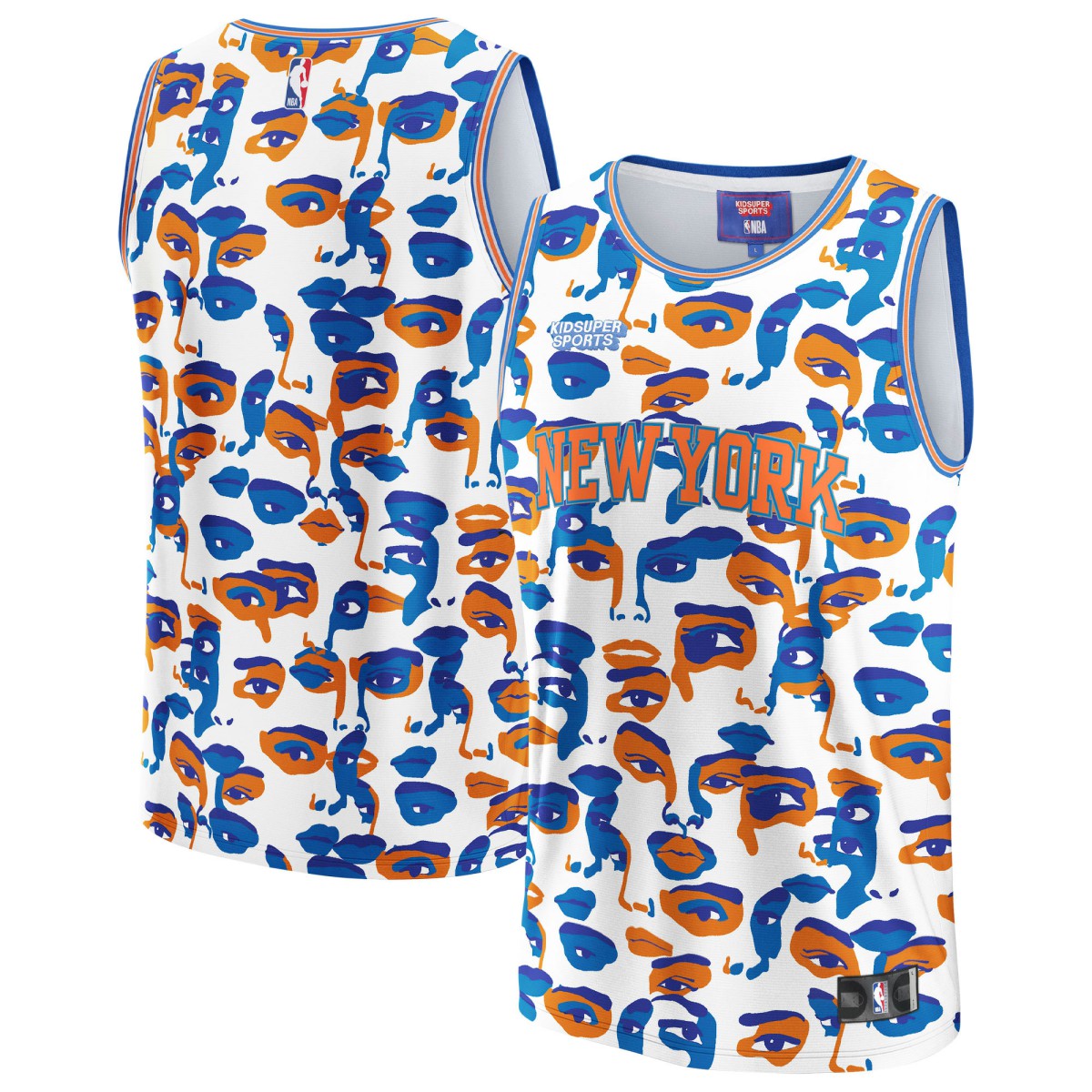 New York Knicks NBA & KidSuper Studios Unisex Hometown Jersey - White