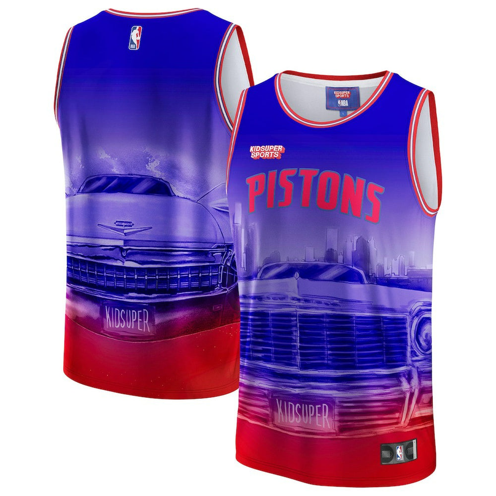 Detroit Pistons NBA & KidSuper Studios Unisex Hometown Jersey sale - Red