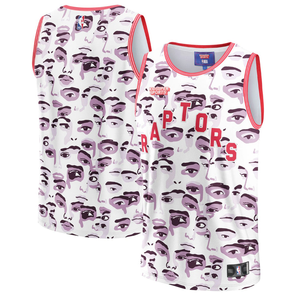 Toronto Raptors NBA & KidSuper Studios Unisex Hometown Jersey - White