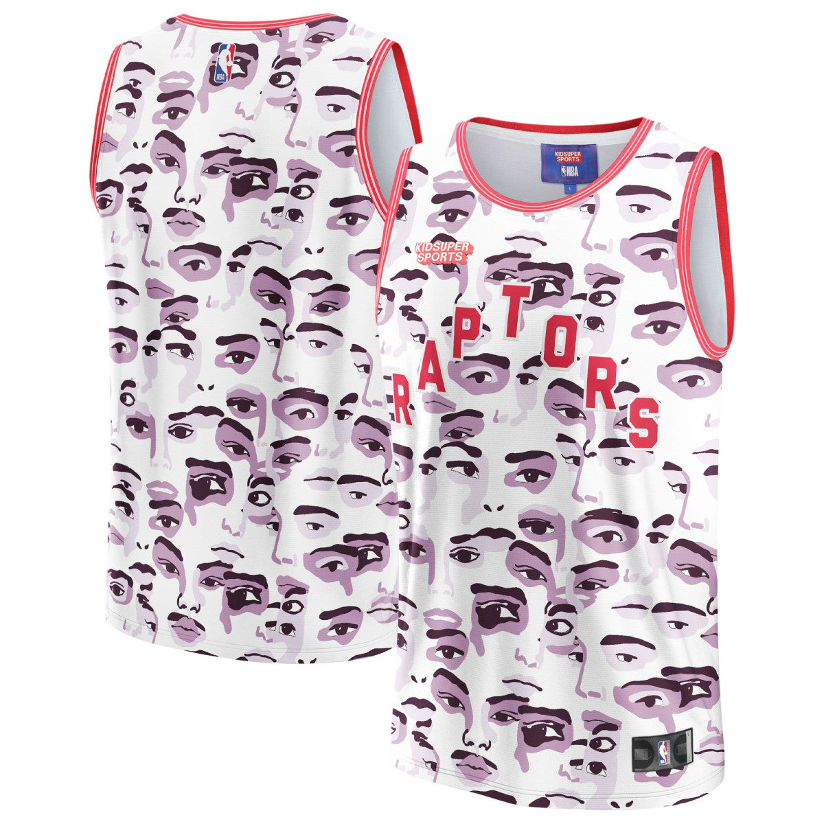 Toronto Raptors NBA & KidSuper Studios Unisex Hometown Jersey - White