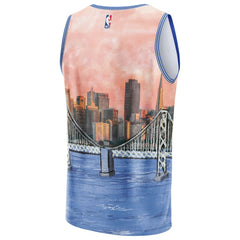 Golden State Warriors NBA & KidSuper Studios Unisex Hometown Jersey sale - Blue