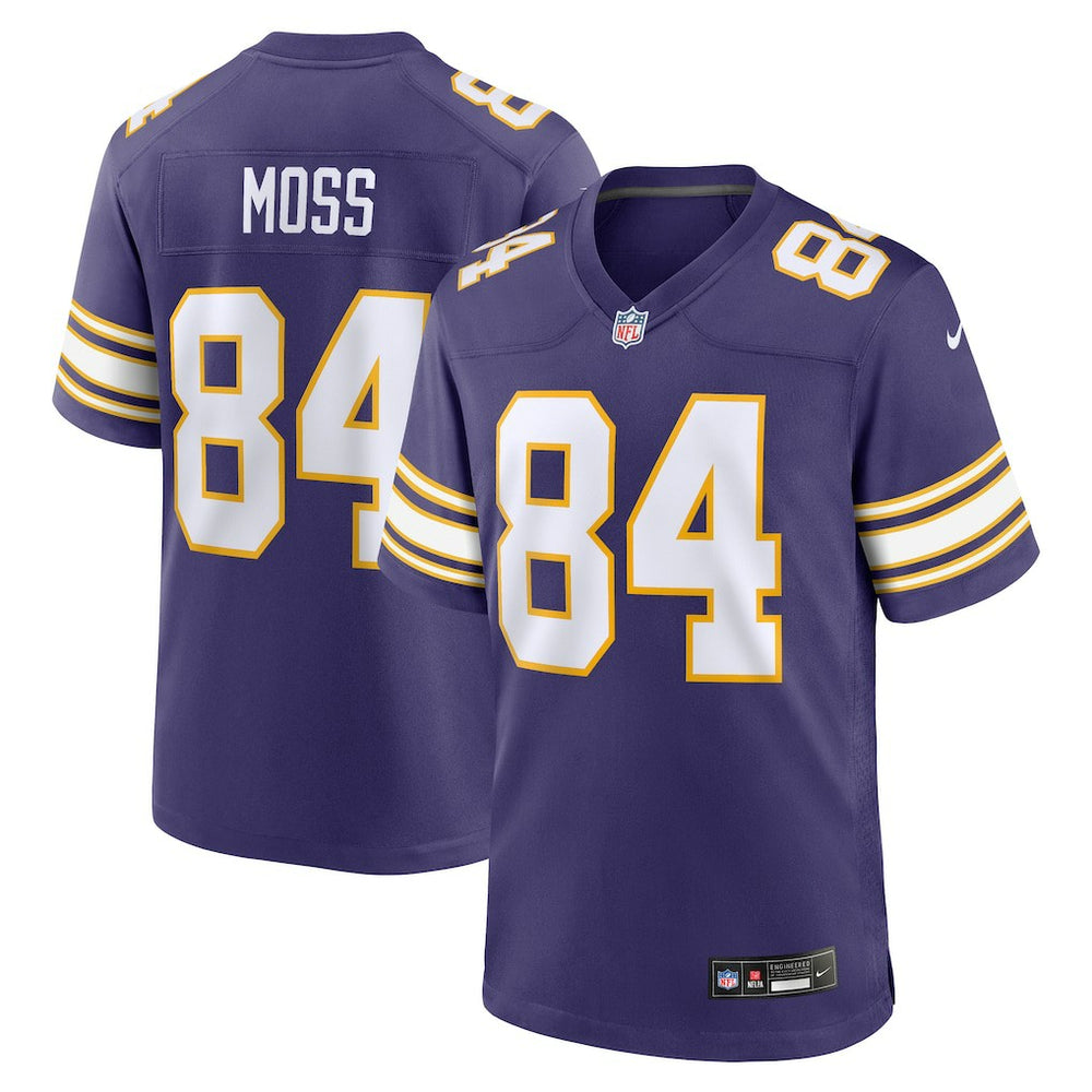 Randy Moss Minnesota Vikings Classic Retired Player Game Jersey - Purple