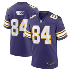 Randy Moss Minnesota Vikings Classic Retired Player Game Jersey - Purple