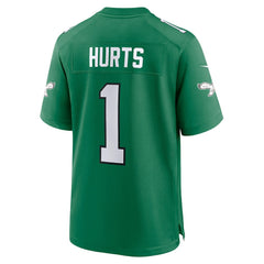 Jalen Hurts Philadelphia Eagles Alternate Game Player Jersey - Kelly Green