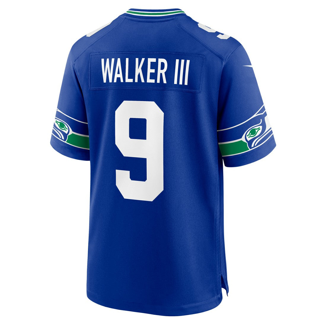 Kenneth Walker III Seattle Seahawks Throwback Player Game Jersey - Royal